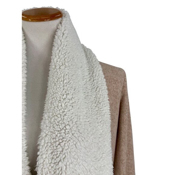 Jaclyn Intimates Shearling Trim Open Front Cozy Cardigan • Loungewear Soft Girl - Picture 10 of 16